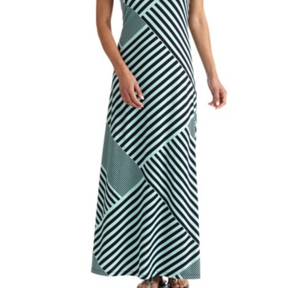 Faded Glory Striped Maxi Tank Dress - Picture 2 of 7
